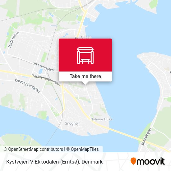 Kystvejen V Ekkodalen (Erritsø) map