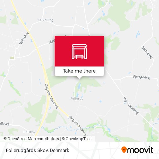 Follerupgårds Skov map