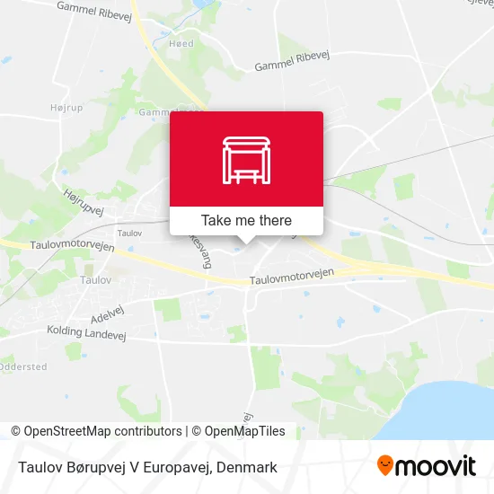 Taulov Børupvej V Europavej map