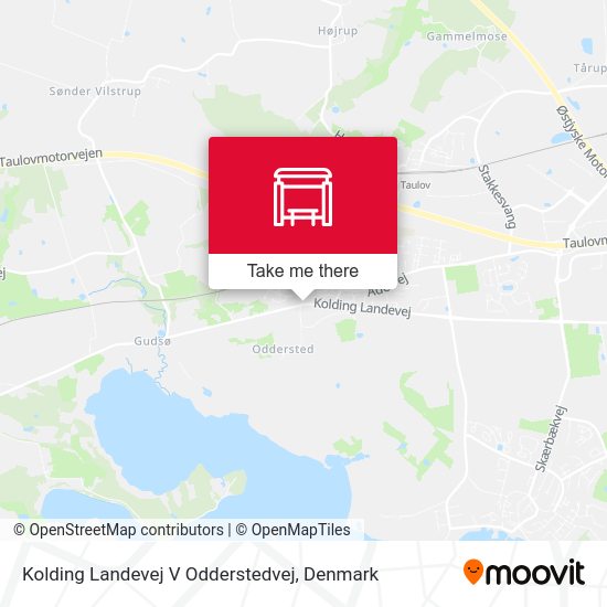 Kolding Landevej V Odderstedvej map
