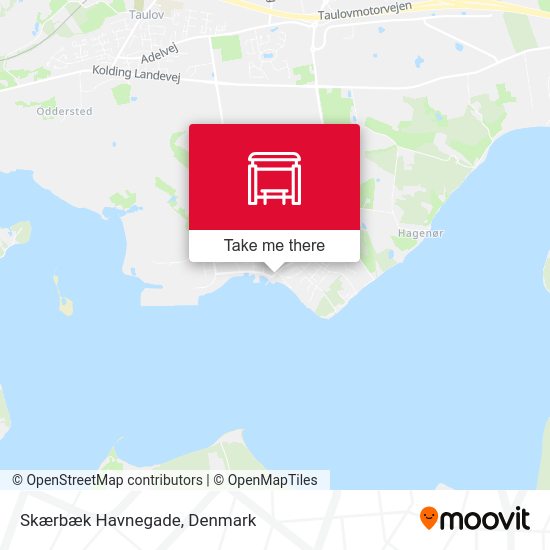 Skærbæk Havnegade map