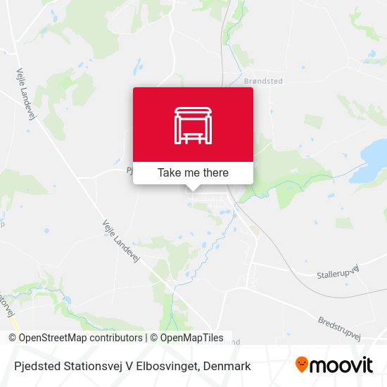 Pjedsted Stationsvej V Elbosvinget map