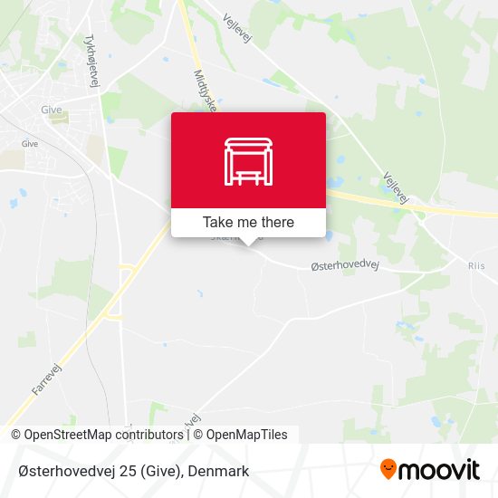 Østerhovedvej 25 (Give) map
