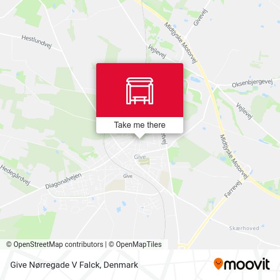 Give Nørregade V Falck map