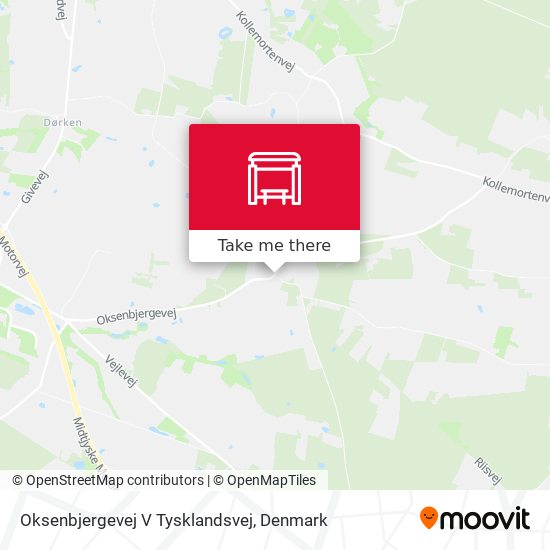 Oksenbjergevej V Tysklandsvej map