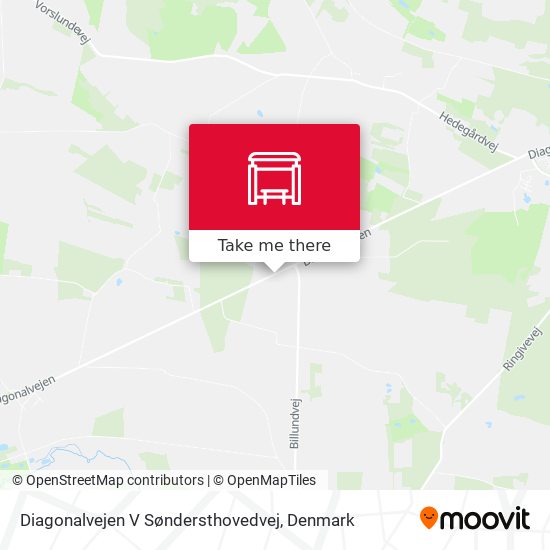Diagonalvejen V Søndersthovedvej map