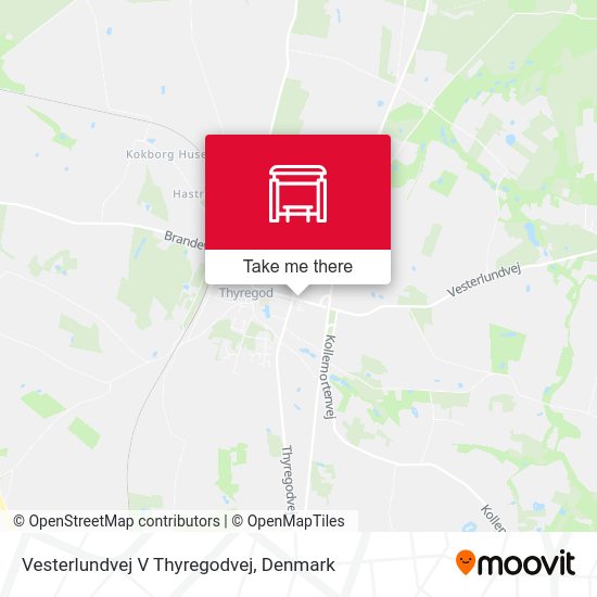 Vesterlundvej V Thyregodvej map