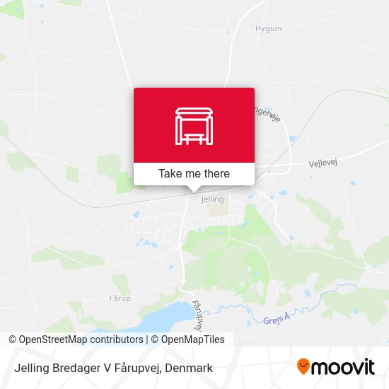 Jelling Bredager V Fårupvej map