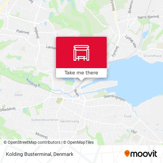 Kolding Busterminal map