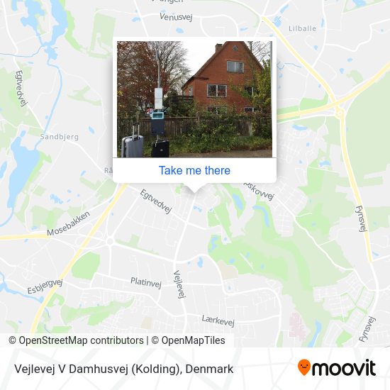 Vejlevej V Damhusvej (Kolding) map