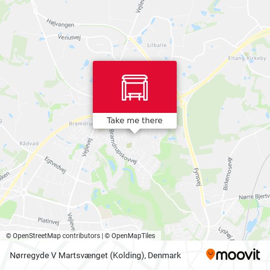 Nørregyde V Martsvænget (Kolding) map
