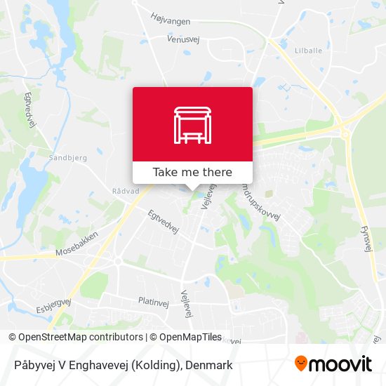 Påbyvej V Enghavevej (Kolding) map
