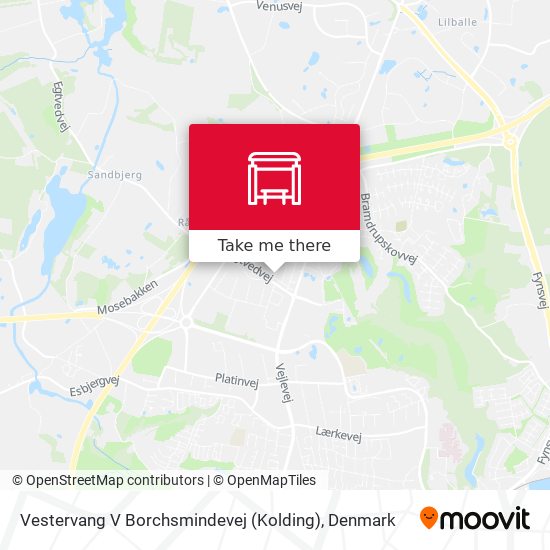 Vestervang V Borchsmindevej (Kolding) map