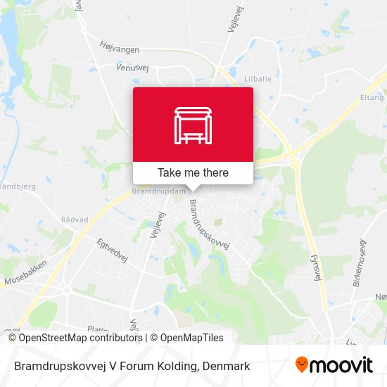 Bramdrupskovvej V Forum Kolding map