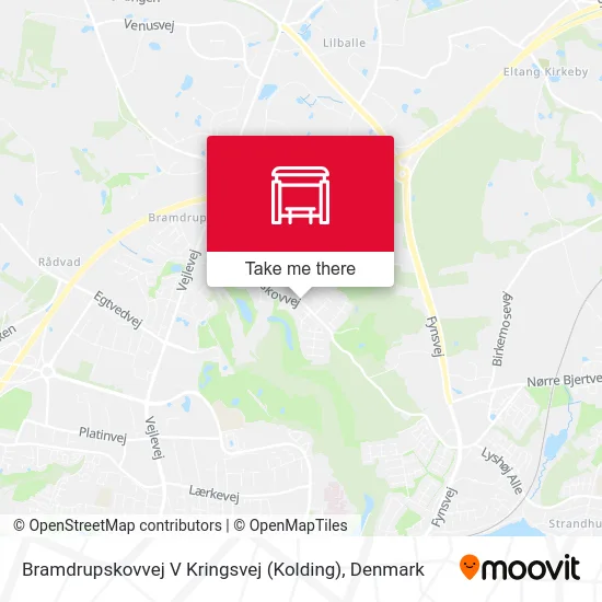 Bramdrupskovvej V Kringsvej (Kolding) map