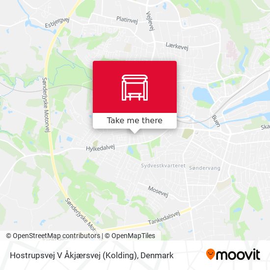 Hostrupsvej V Åkjærsvej (Kolding) map
