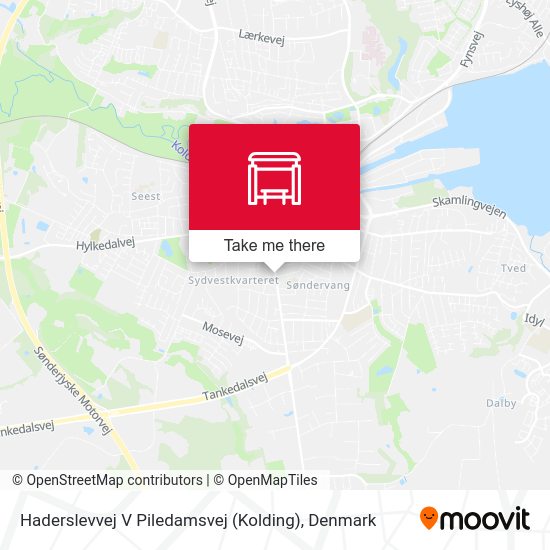 Haderslevvej V Piledamsvej (Kolding) map
