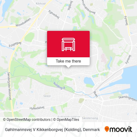 Gøhlmannsvej V Kikkenborgvej (Kolding) map