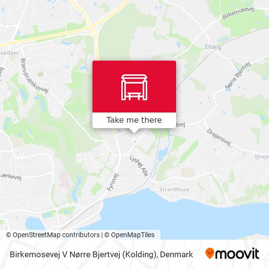 Birkemosevej V Nørre Bjertvej (Kolding) map