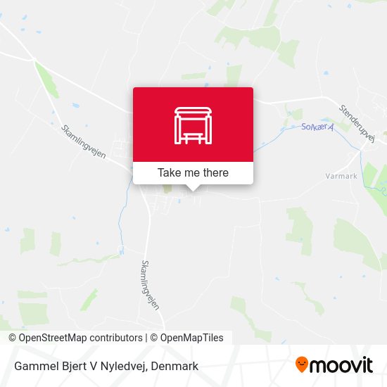 Gammel Bjert V Nyledvej map
