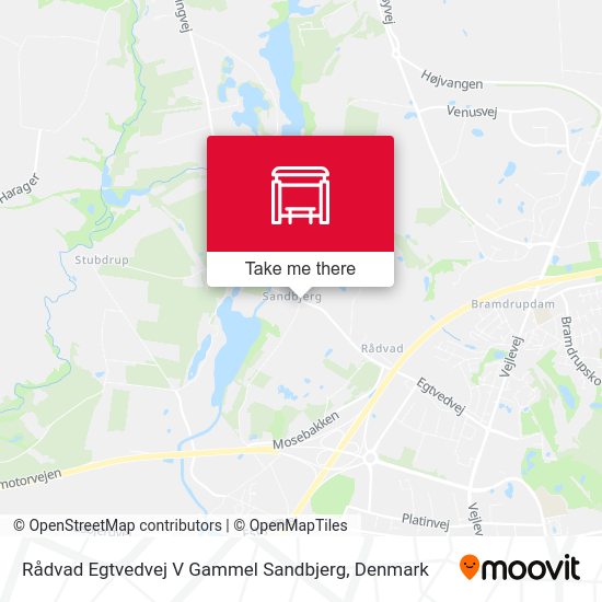 Rådvad Egtvedvej V Gammel Sandbjerg map