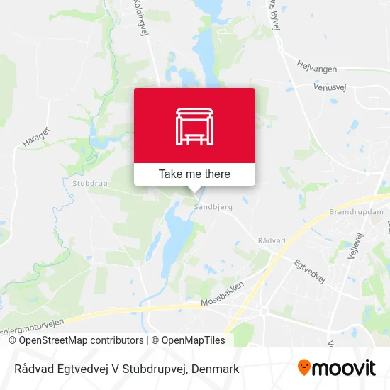 Rådvad Egtvedvej V Stubdrupvej map