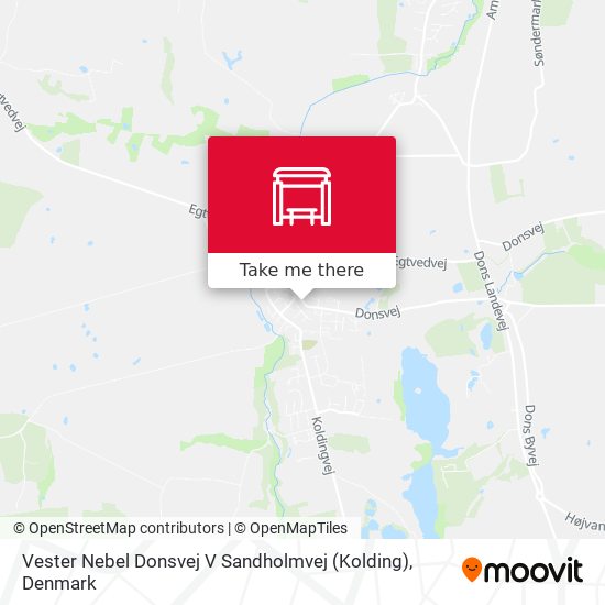 Vester Nebel Donsvej V Sandholmvej (Kolding) map