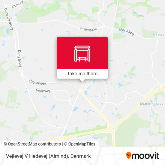Vejlevej V Hedevej (Almind) map