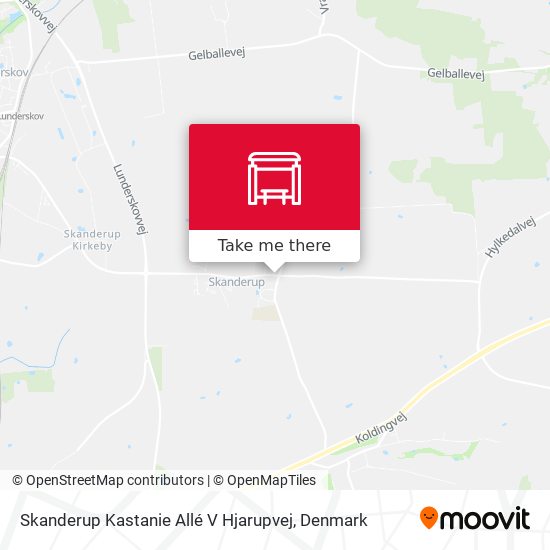 Skanderup Kastanie Allé V Hjarupvej map