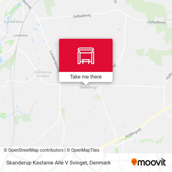 Skanderup Kastanie Allé V Svinget map