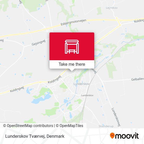 Lunderskov Tværvej map