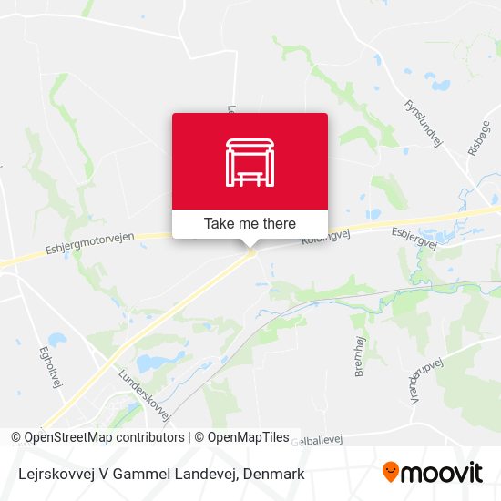 Lejrskovvej V Gammel Landevej map