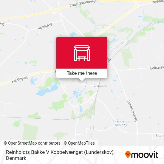 Reinholdts Bakke V Kobbelvænget (Lunderskov) map