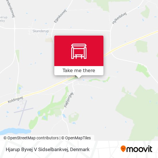 Hjarup Byvej V Sidselbankvej map