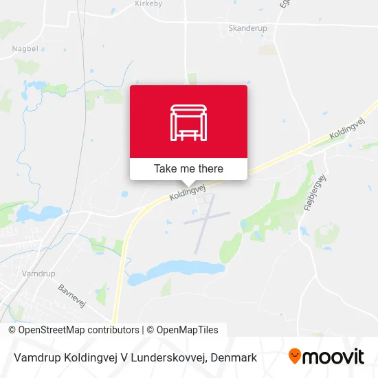 Vamdrup Koldingvej V Lunderskovvej map