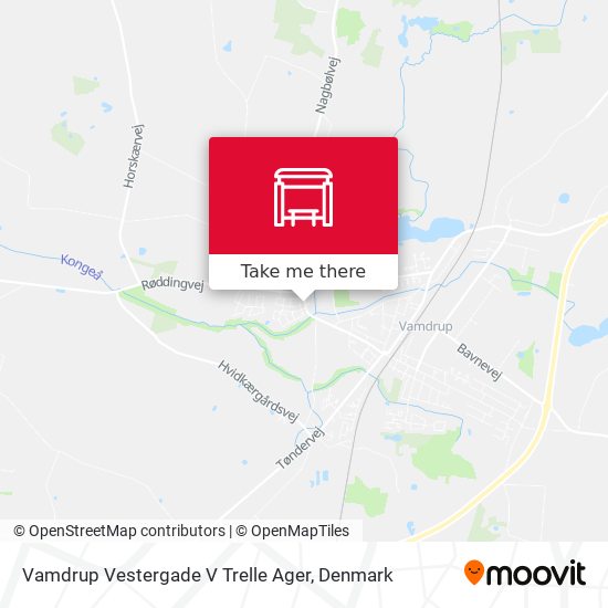 Vamdrup Vestergade V Trelle Ager map