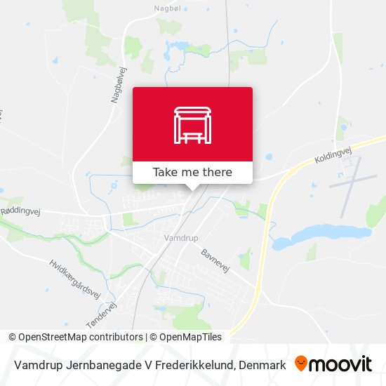 Vamdrup Jernbanegade V Frederikkelund map