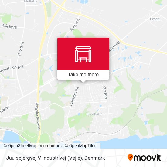 Juulsbjergvej V Industrivej  (Vejle) map