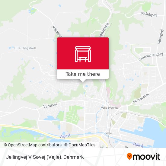 Jellingvej V Søvej (Vejle) map