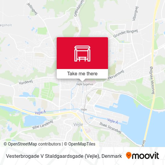 Vesterbrogade V Staldgaardsgade (Vejle) map
