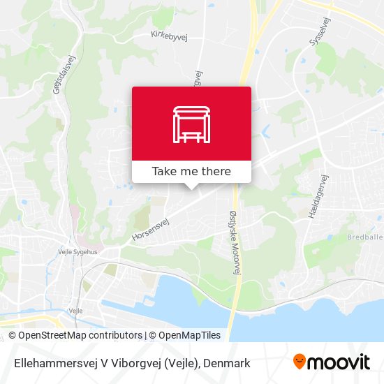 Ellehammersvej V Viborgvej (Vejle) map