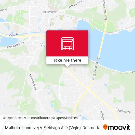 Mølholm Landevej V Fjeldvigs Allé (Vejle) map