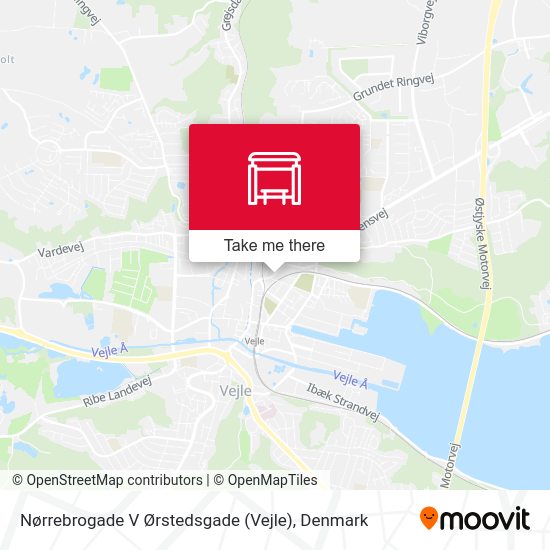 Nørrebrogade V Ørstedsgade (Vejle) map