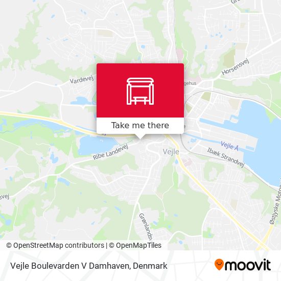 Vejle Boulevarden V Damhaven map