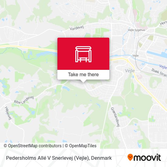 Pedersholms Allé V Snerlevej (Vejle) map