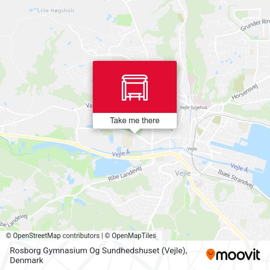 Rosborg Gymnasium Og Sundhedshuset (Vejle) map