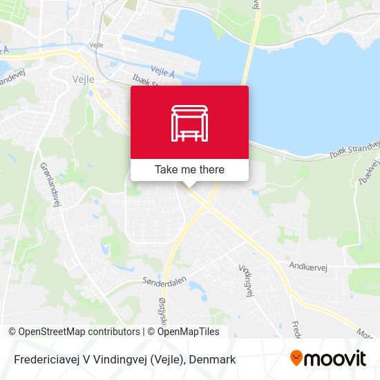 Fredericiavej V Vindingvej (Vejle) map
