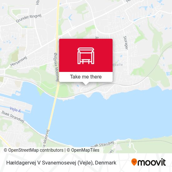 Hældagervej V Svanemosevej (Vejle) map