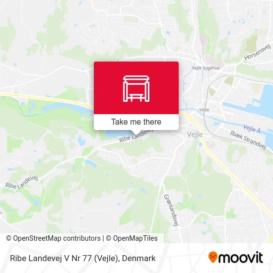 Ribe Landevej V Nr 77 (Vejle) map