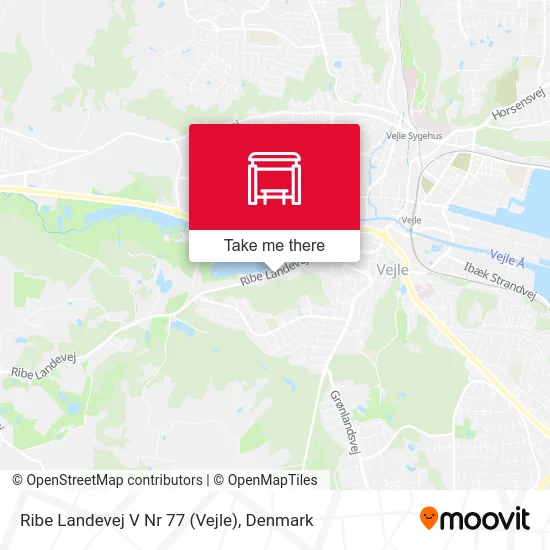 Ribe Landevej V Nr 77 (Vejle) map